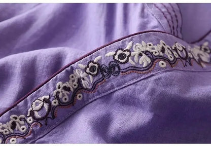 Women's Relaxed Fit Blouse Lightweight Breeze Pattern