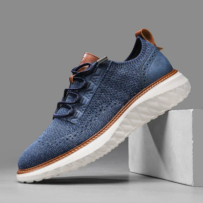 Men's Lace-Up Sneakers Panel Detail
