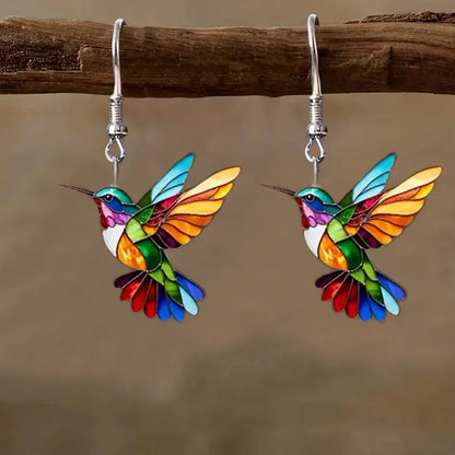 Hummingbird Prism Drop Earrings