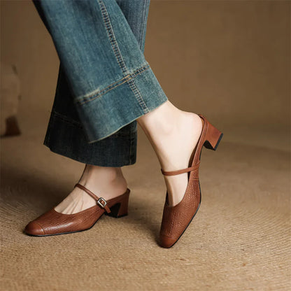 Margaux Women's Genuine Leather Mules