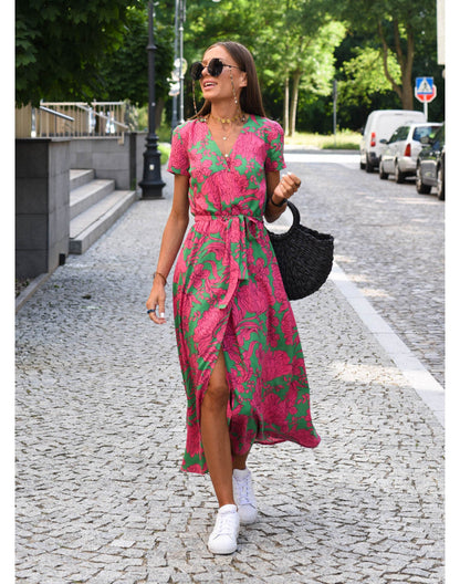 Women's Wrap Dress Tie Waist Belt - Vonnera