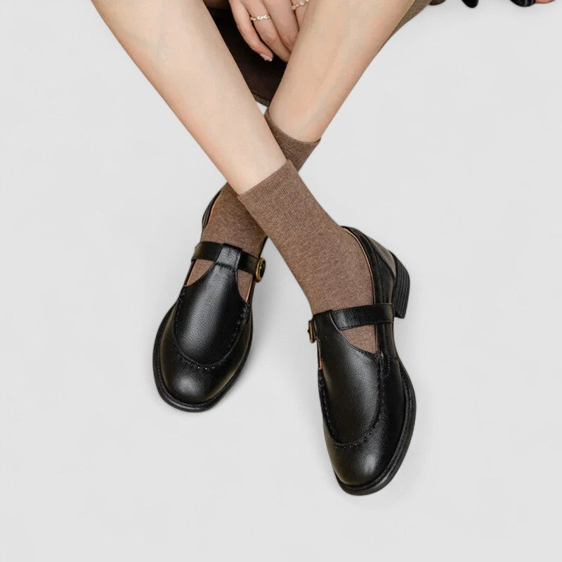 Women's Mary Jane Square-Toe Shoes - Vonnera