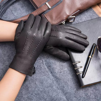 Heritage Faux Leather Gloves
