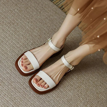 Women's Open Toe Sandals Wide Strap