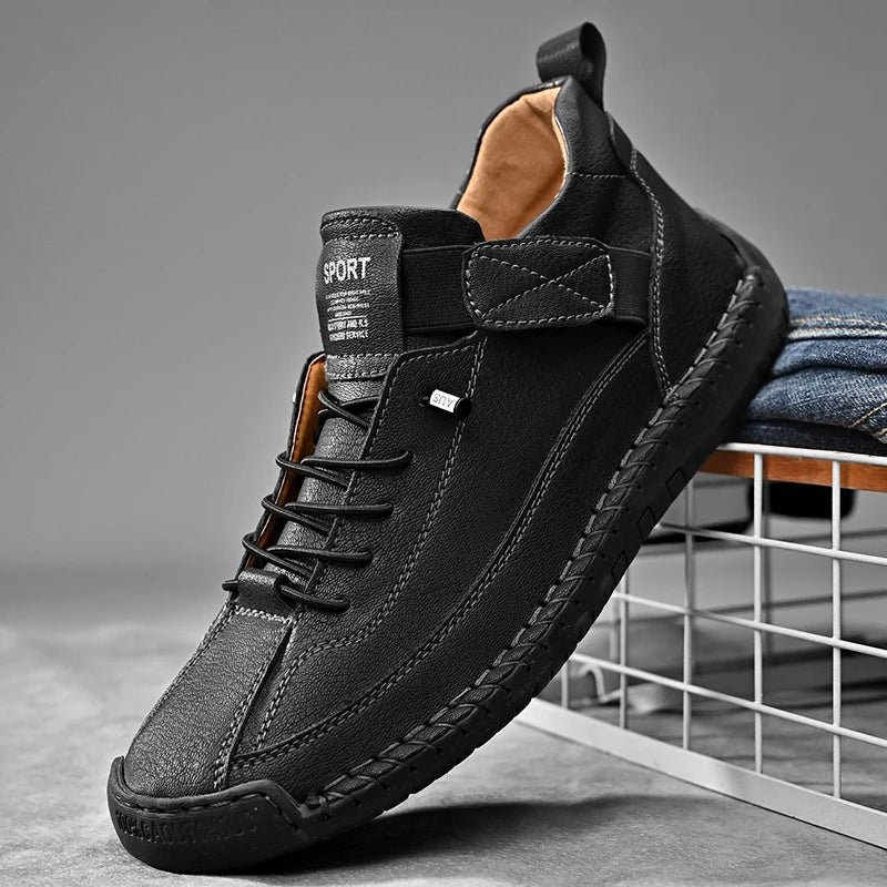 Men's Walking Sneakers Moc Stitching Durable Outsole Comfortable