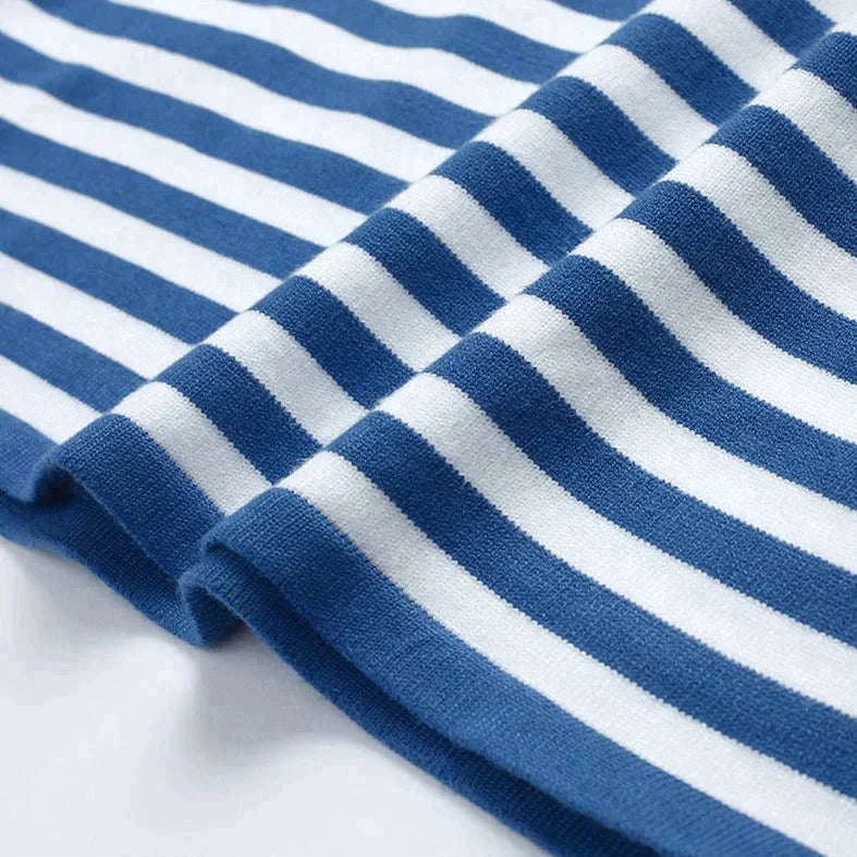 Women's Striped Cotton Long Sleeve T-Shirt