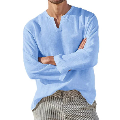 Linen Long Sleeve Shirt - Vonnera