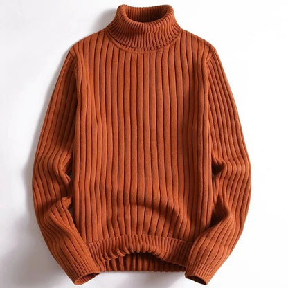 Women's Ribbed Turtleneck Sweater Knit