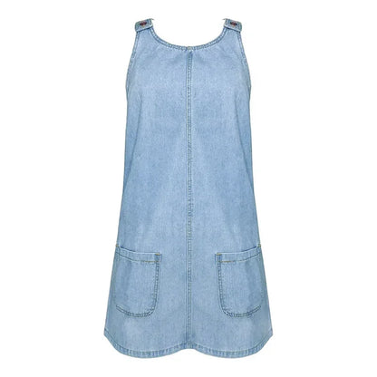 Women's Scoop Neck Dress with Patch Pockets