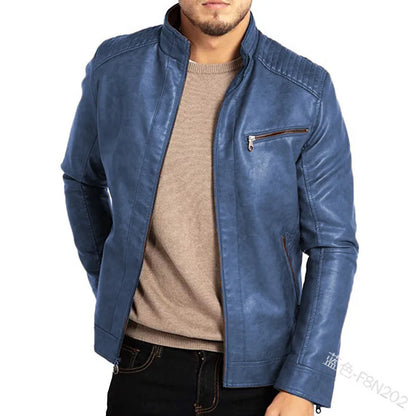 Ferrano Men's Leather Motorcycle Jacket