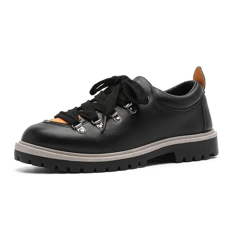 Men's Derby Shoes Leather Brown