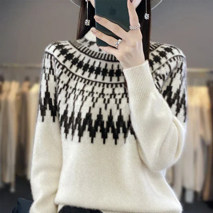 Women's Pull-On Sweater Knitted - Vonnera