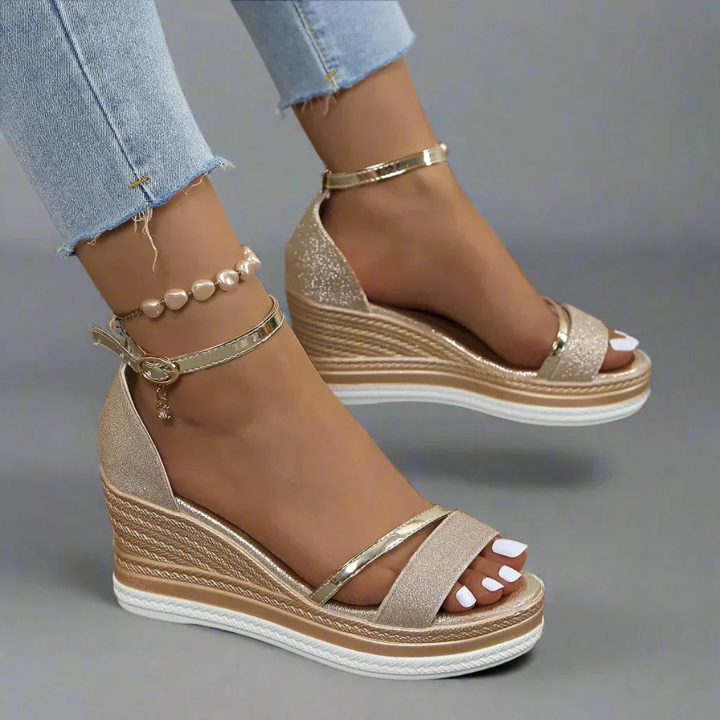 Women's Orthopedic Sandals Comfortable Leather Brown