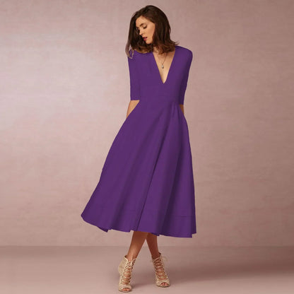 Harper | Women’s Elegant Flowing Midi Dress