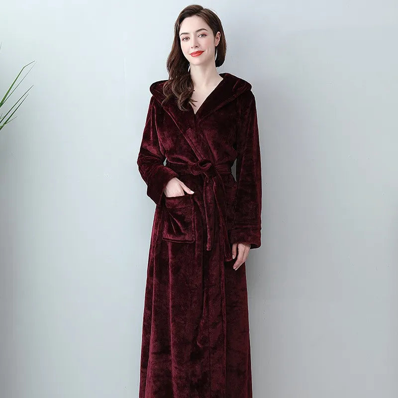 Lunara Women's Fleece Lounge Robe - Vonnera