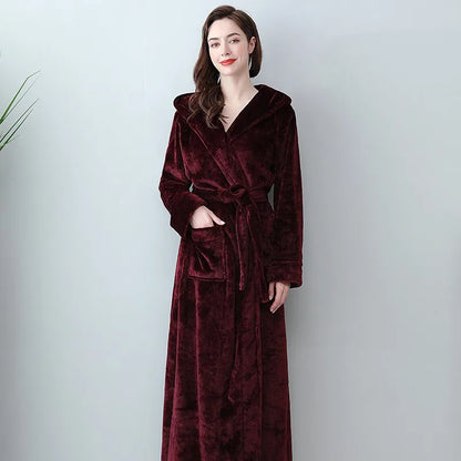 Lunara Women's Fleece Lounge Robe - Vonnera
