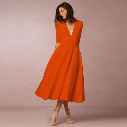 Harper | Women’s Elegant Flowing Midi Dress