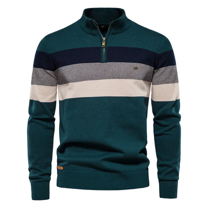 Velstren Mens Quarter Zip Fleece Pullover