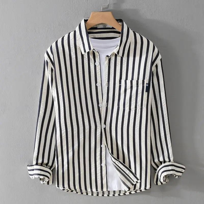 Niels Men's Striped Button Down Shirt