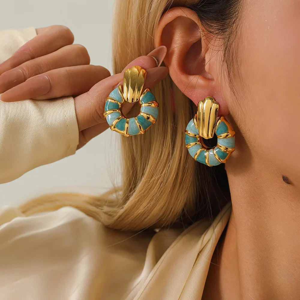 Clara Glaze Hoop Earrings - Jack Hafford