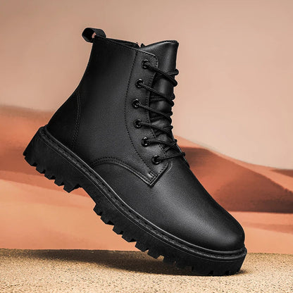 Men's Waterproof Hiking Boots High- Lace-Up Anti-Slip Sole - Vonnera