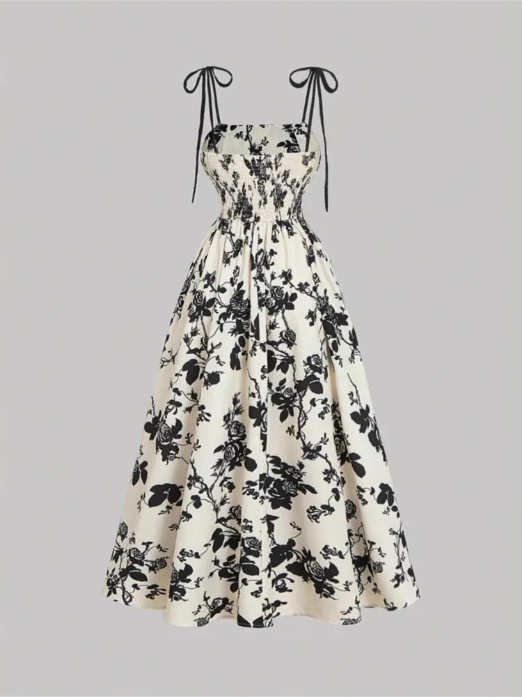 Women's Floral Sundress Flowy Delila