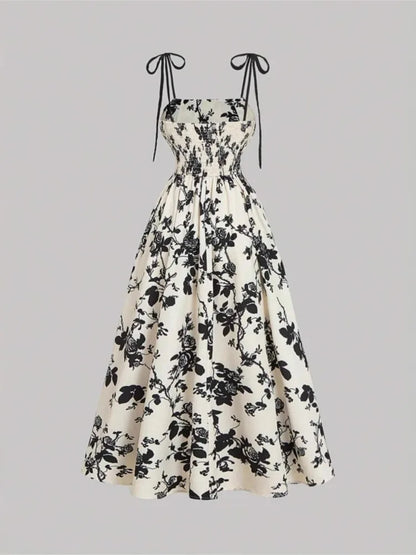 Women's Floral Sundress Flowy Delila