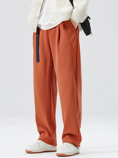 Men's Relaxed Fit Sweatpants Belted Soft Gray - Vonnera