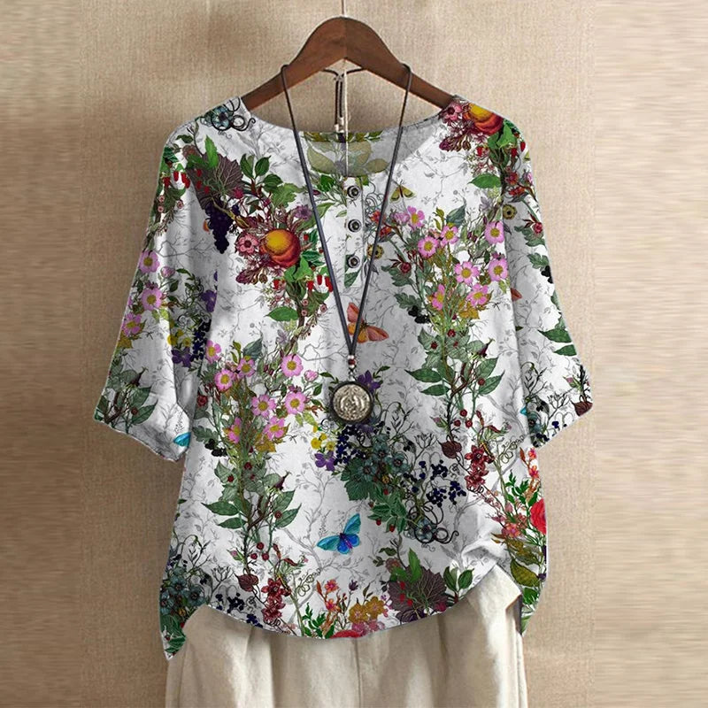 Women's Loose Fit Vintage Blouse