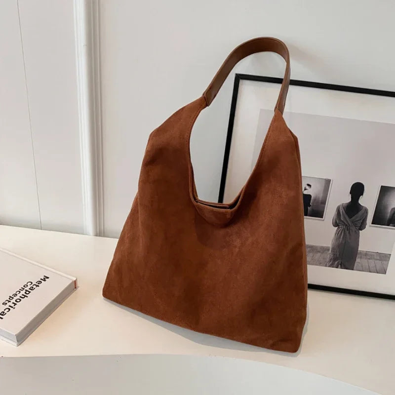 Lariette Suede Tote Bag - Vonnera