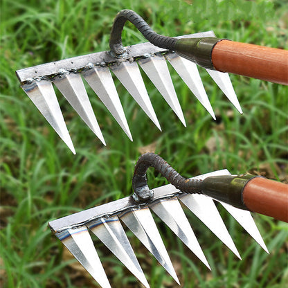 Garden Weed Rake Stainless Steel Efficient Removal Tool - Vonnera