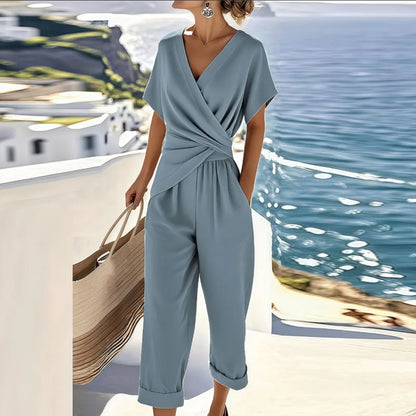 Women's Short Sleeve Wrap Set