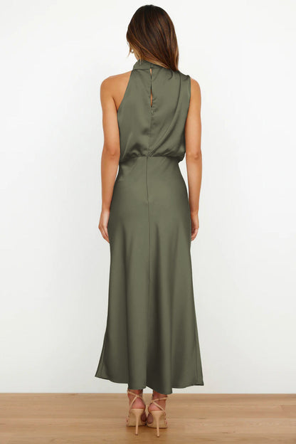Women's Halter Neck Maxi Evening Dress
