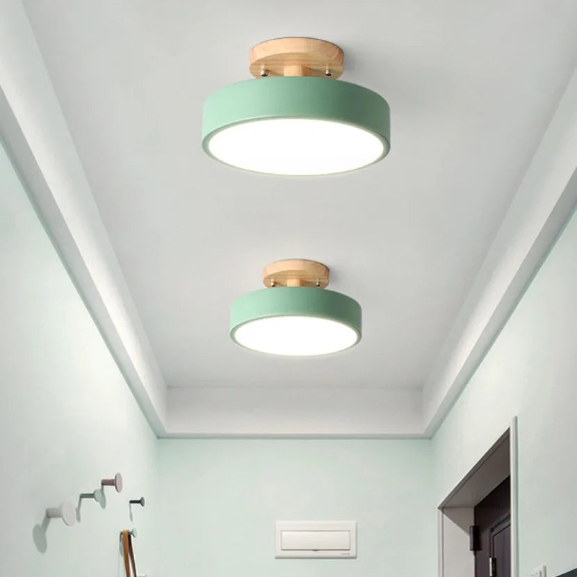 Vonnera Wooden Round Ceiling Light