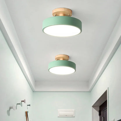 Vonnera Wooden Round Ceiling Light