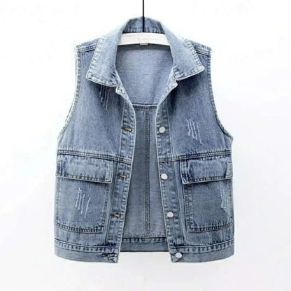 Women's Denim Vest - Vonnera