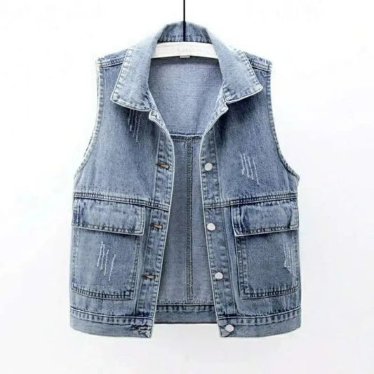 Women's Denim Vest - Vonnera