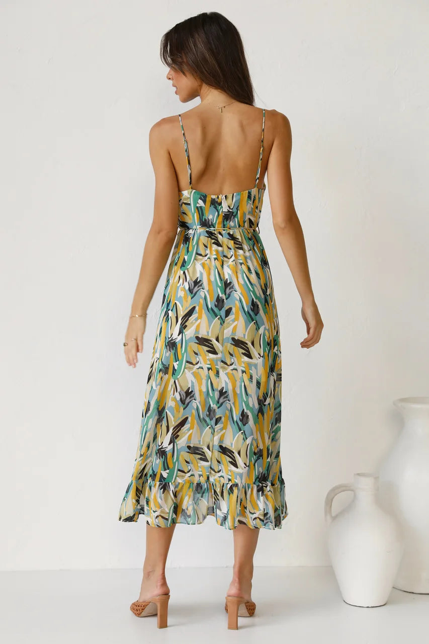 Women's Strappy Midi Dress