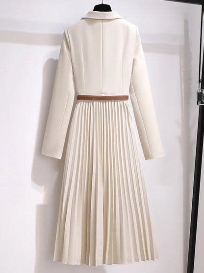 Nicole Women's A-Line Pleated Midi Dress
