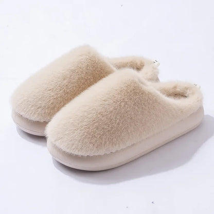 Women's Plush Indoor Slippers Soft Warm Lining Closed Toe - Vonnera