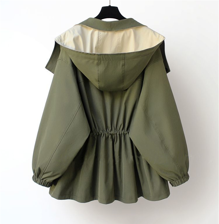 Women's Windbreaker Jacket Contrast Panel