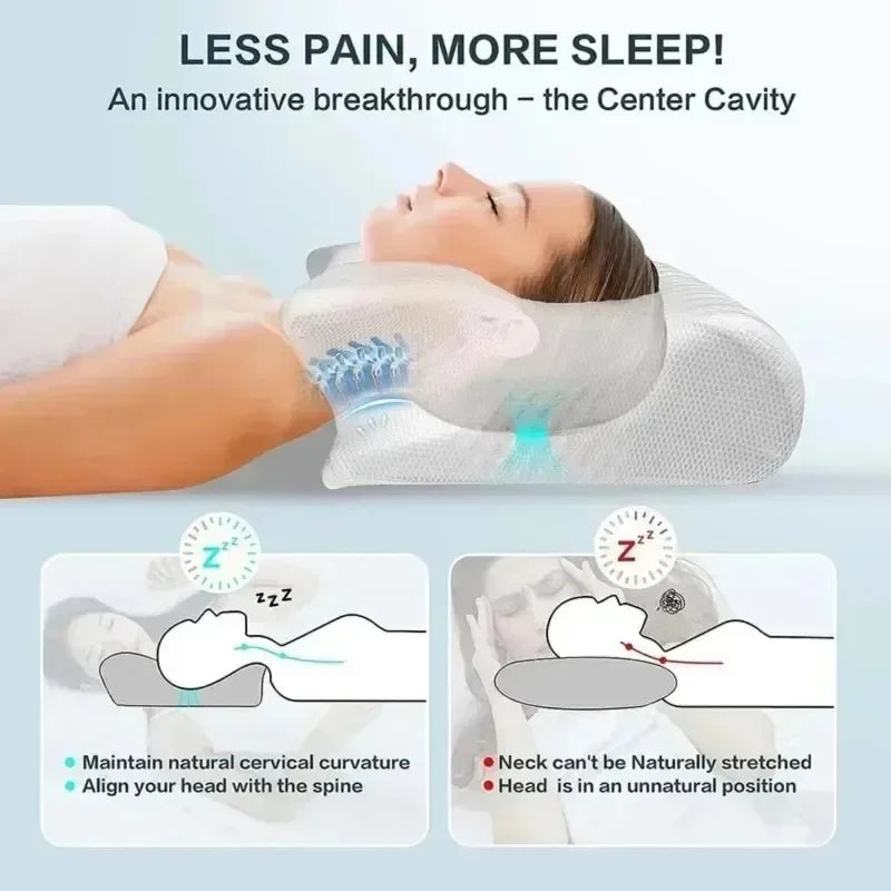 Ergonomic Cervical Pillow Memory Foam Neck Support