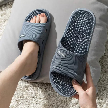 Men Women Cushioned Bathroom Slides Non Slip Massage Sole