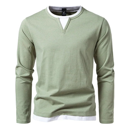 Men's Henley Long Sleeve Shirt