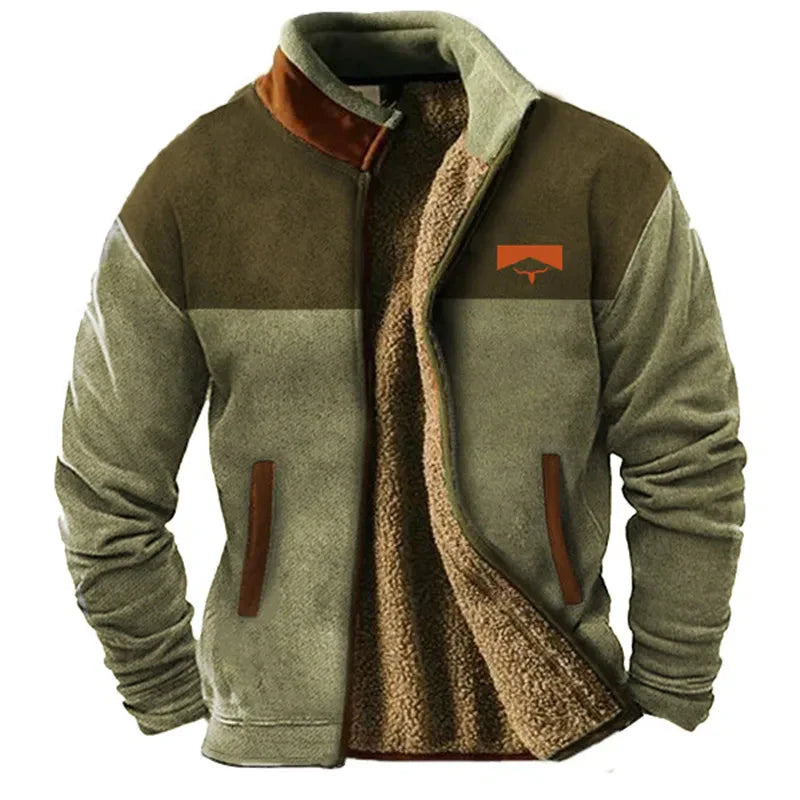 Men's Color Block Jacket Relaxed Fit - Vonnera