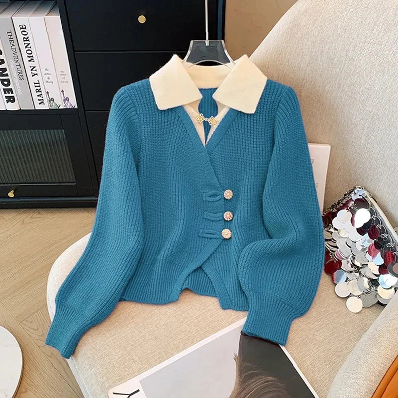 Women's Knit Cardigan Button Front - Vonnera