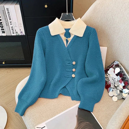 Women's Knit Cardigan Button Front - Vonnera