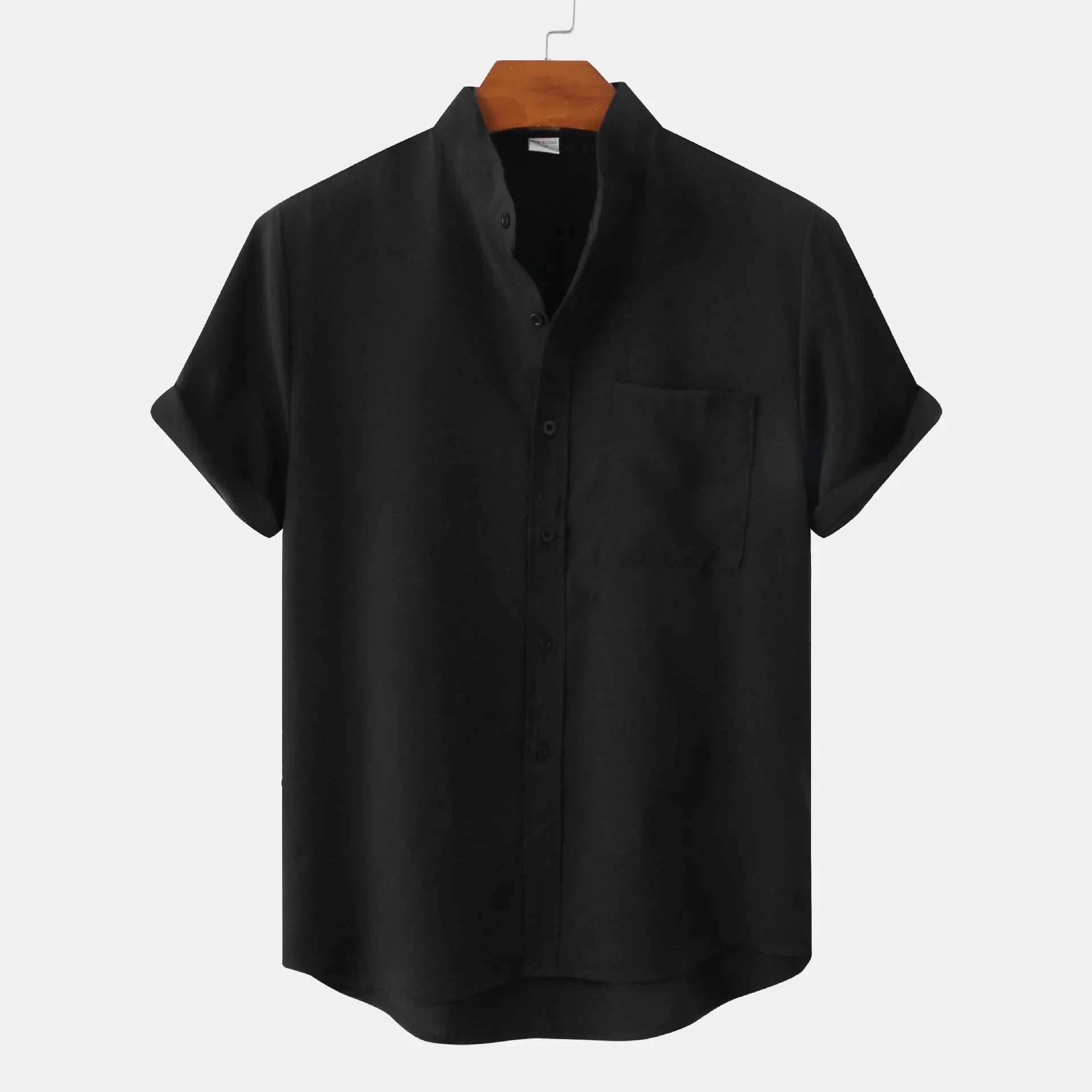 Men's Short Sleeve Button Down Shirt With Chest Pocket - Vonnera
