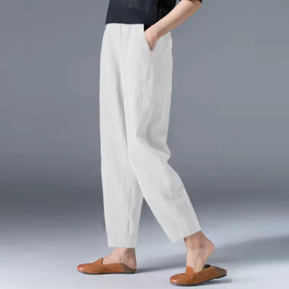 Women's Elastic Waist Summer Trousers