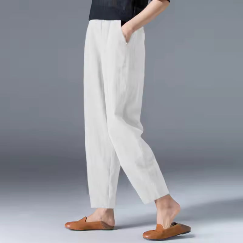 Women's High Waist Tapered Trousers